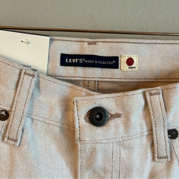 Levi’s Made & Crafted Womens Column Pant Cream Japanese Denim - Picture 12 of 13